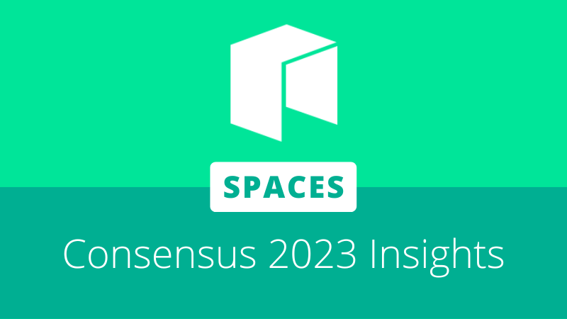 Neo hosting Twitter Spaces focusing on perspectives from Consensus 2023